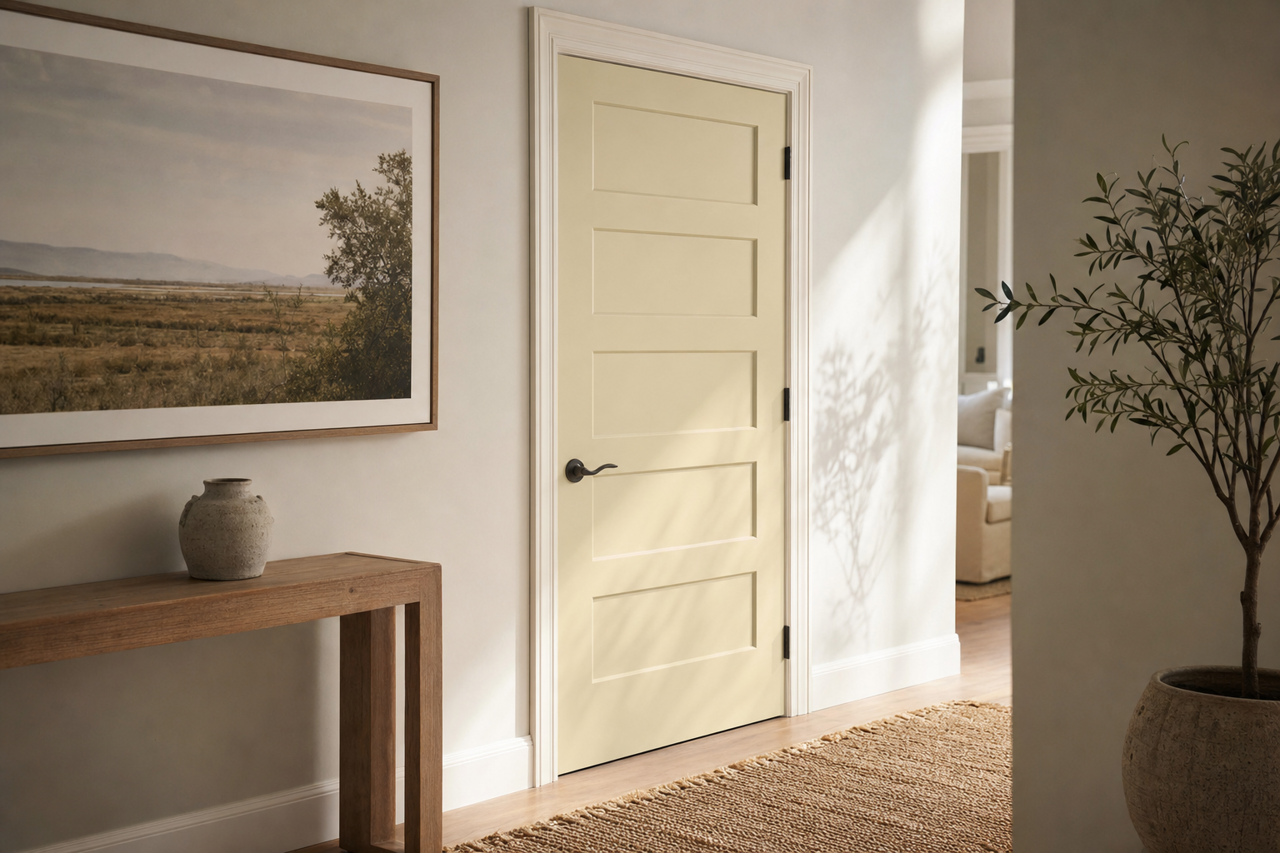 Tapestry Beige by Benjamin Moore on interior-doors