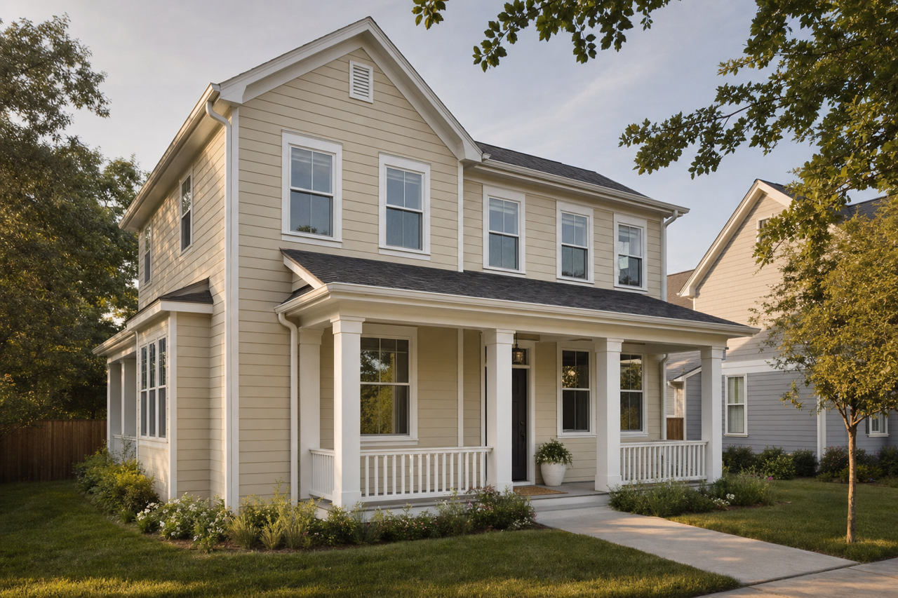 Coastal Fog by Benjamin Moore on exterior