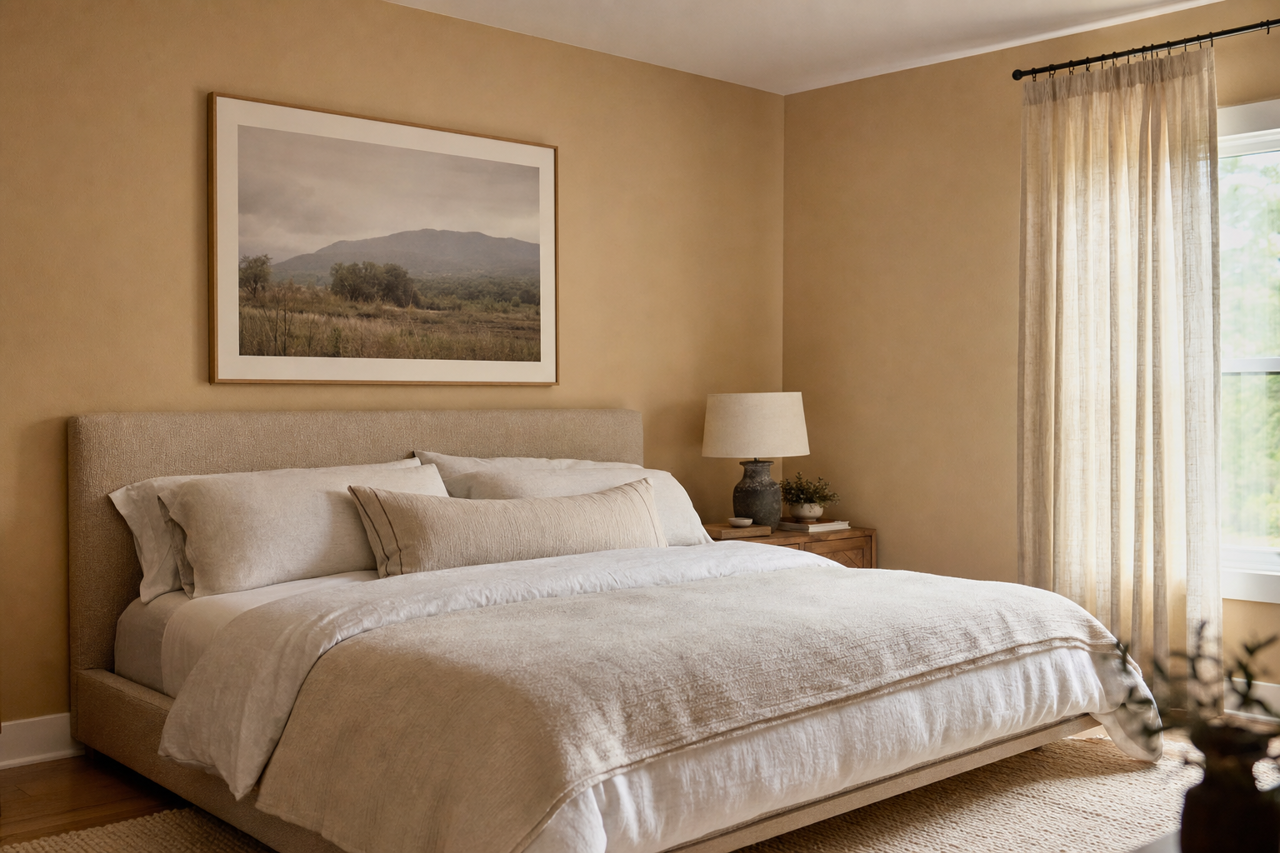 Brandon Beige by Benjamin Moore on interiors