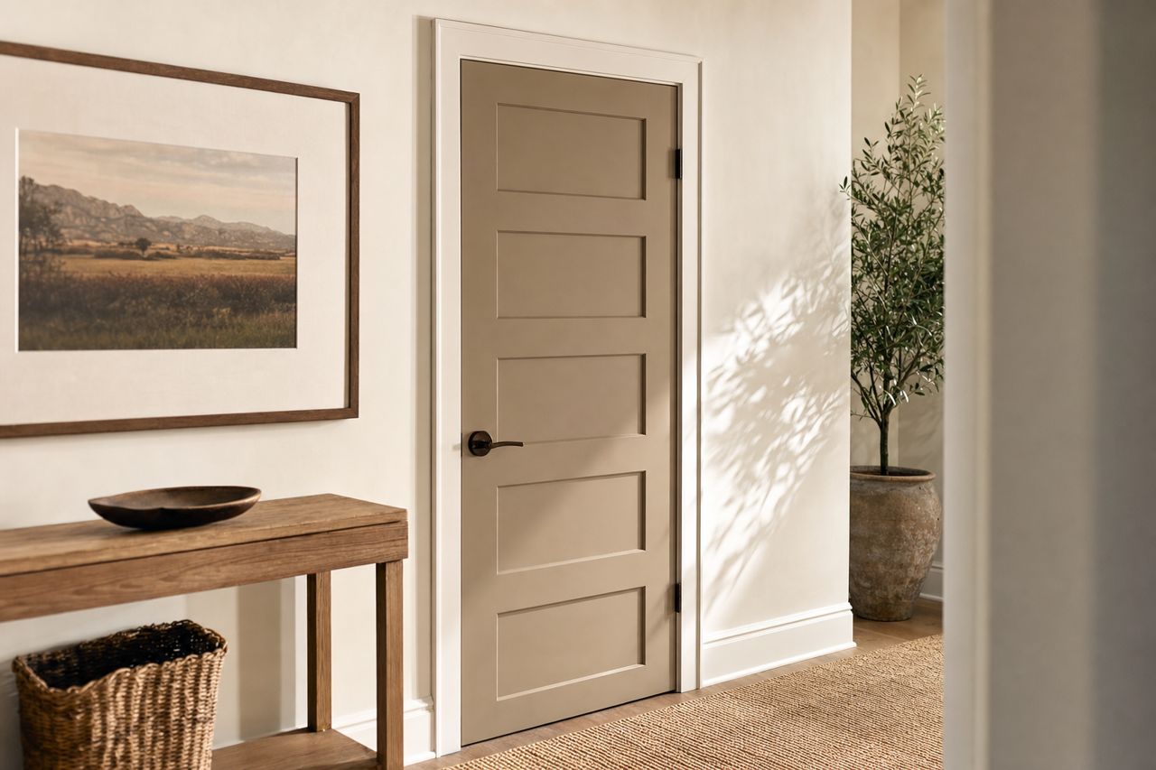 Stampede by Benjamin Moore on interior-doors