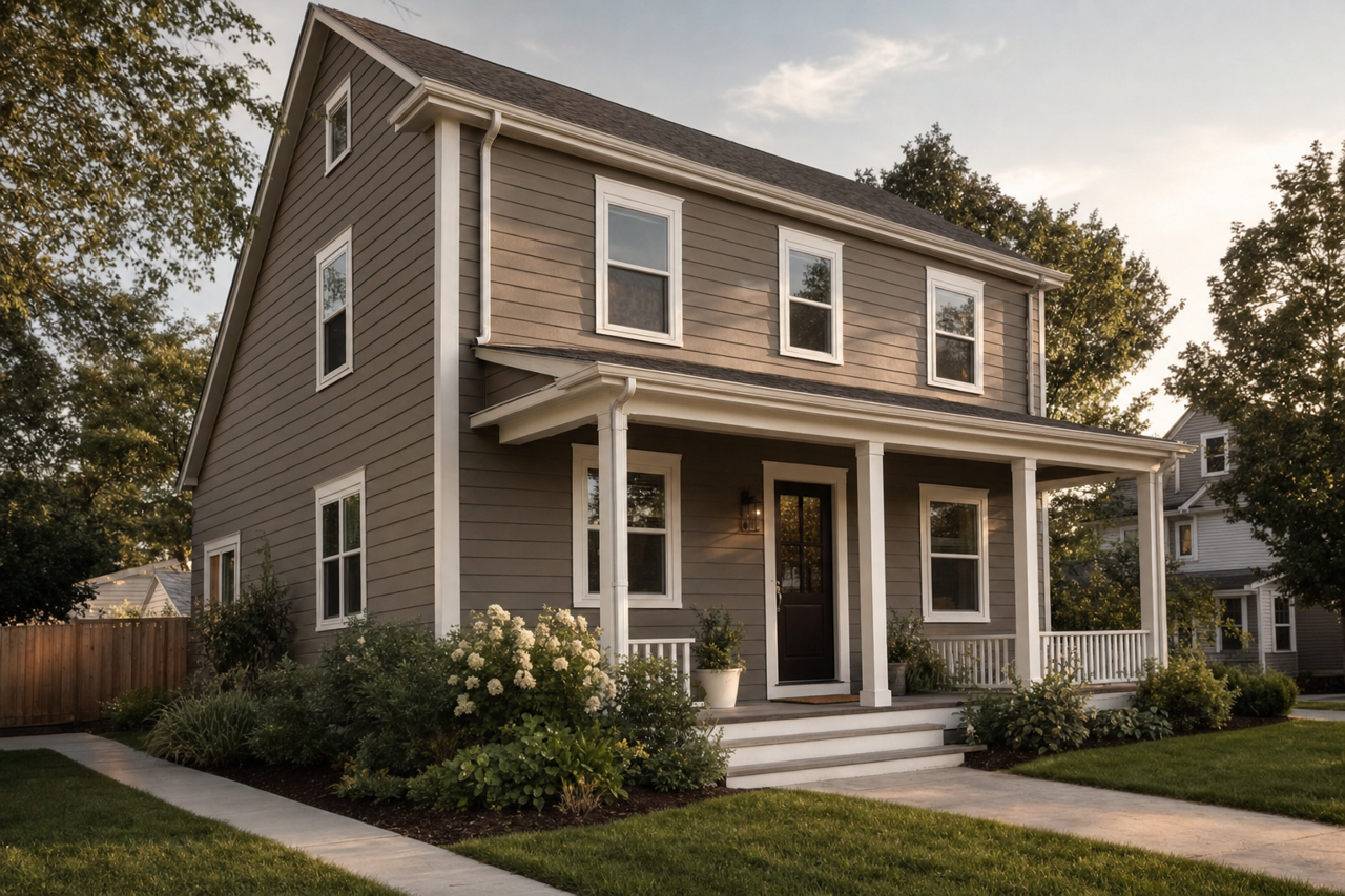 Woodcliff by Benjamin Moore on exterior