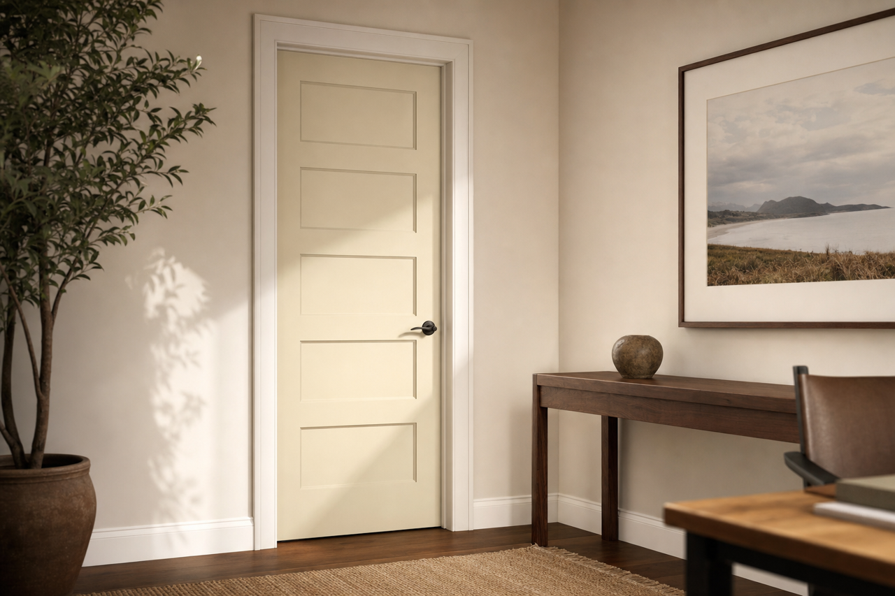 Wind's Breath by Benjamin Moore on interior-doors