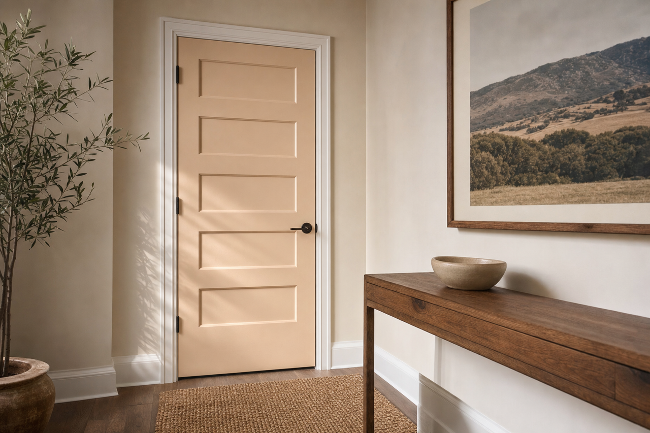 Cedar Key by Benjamin Moore on interior-doors