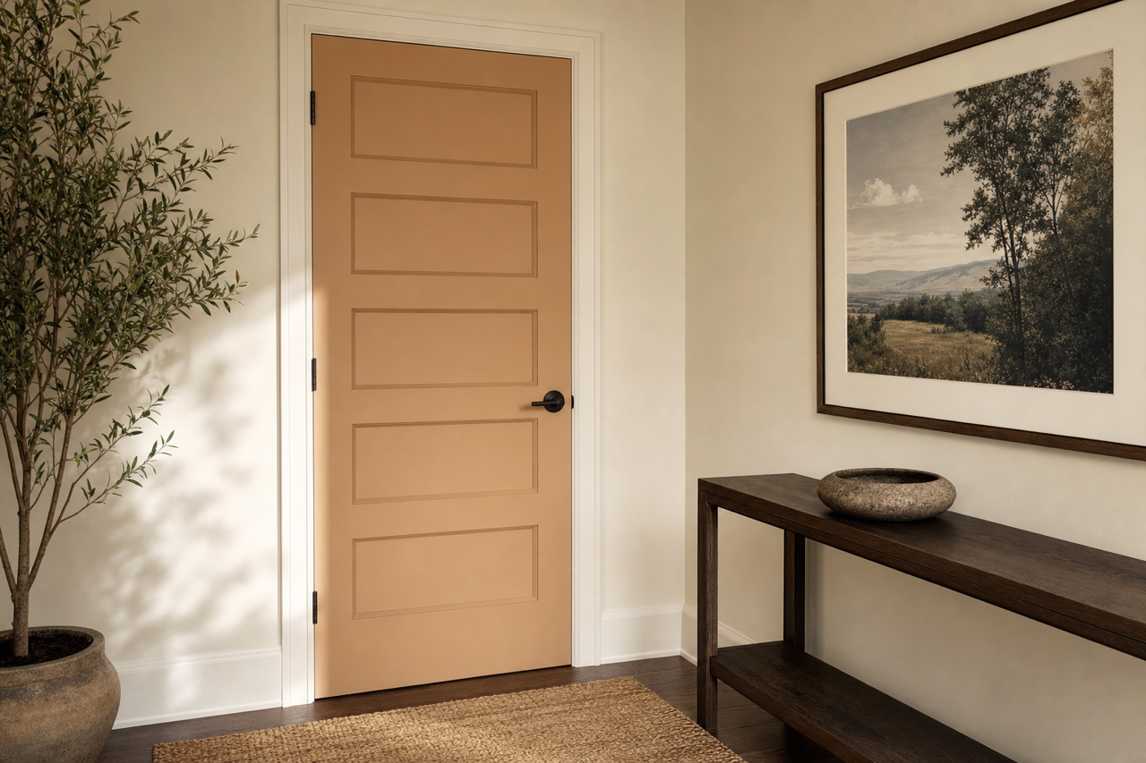 Indian River by Benjamin Moore on interior-doors