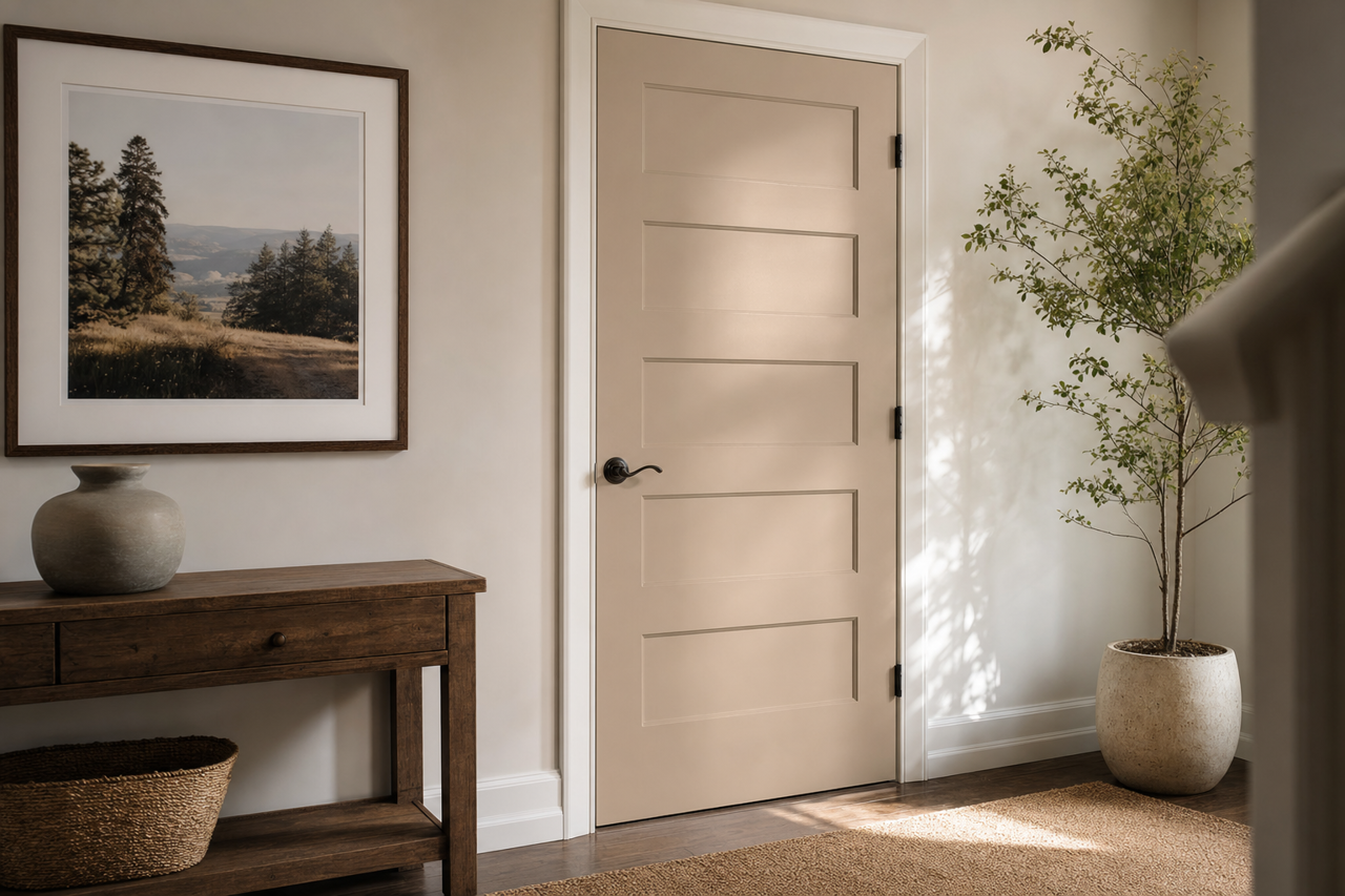 Grége by Benjamin Moore on interior-doors