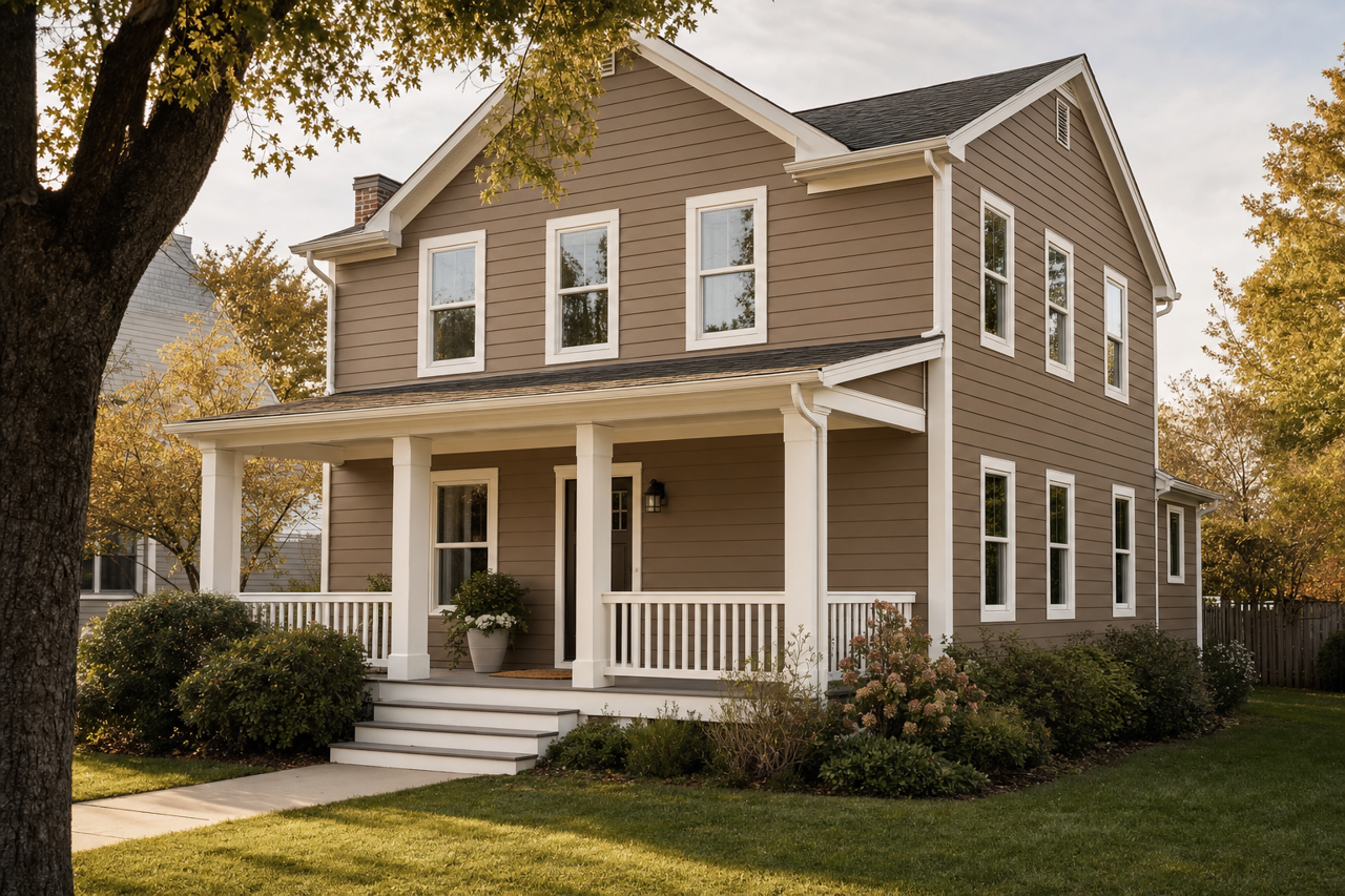 Fallen Timber by Benjamin Moore on exterior