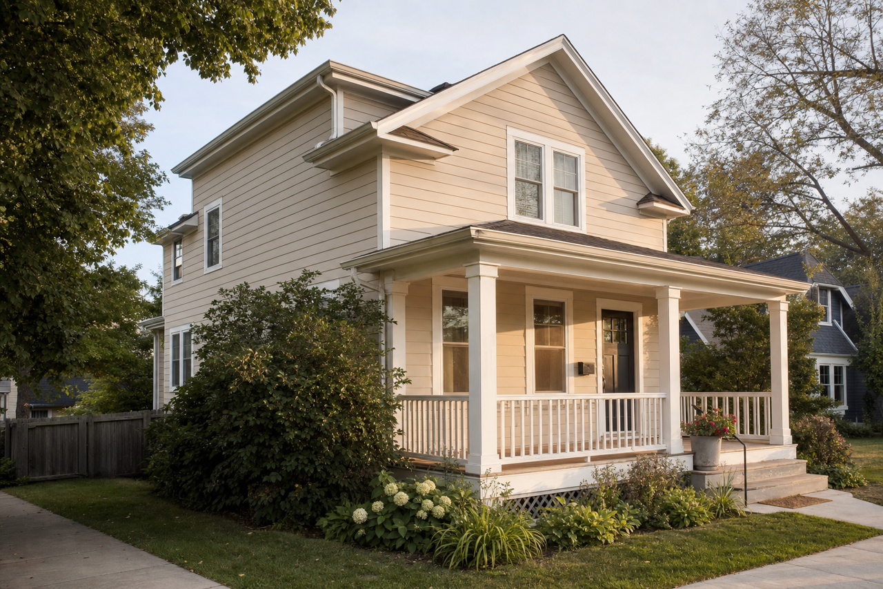 Mocha by Benjamin Moore on exterior