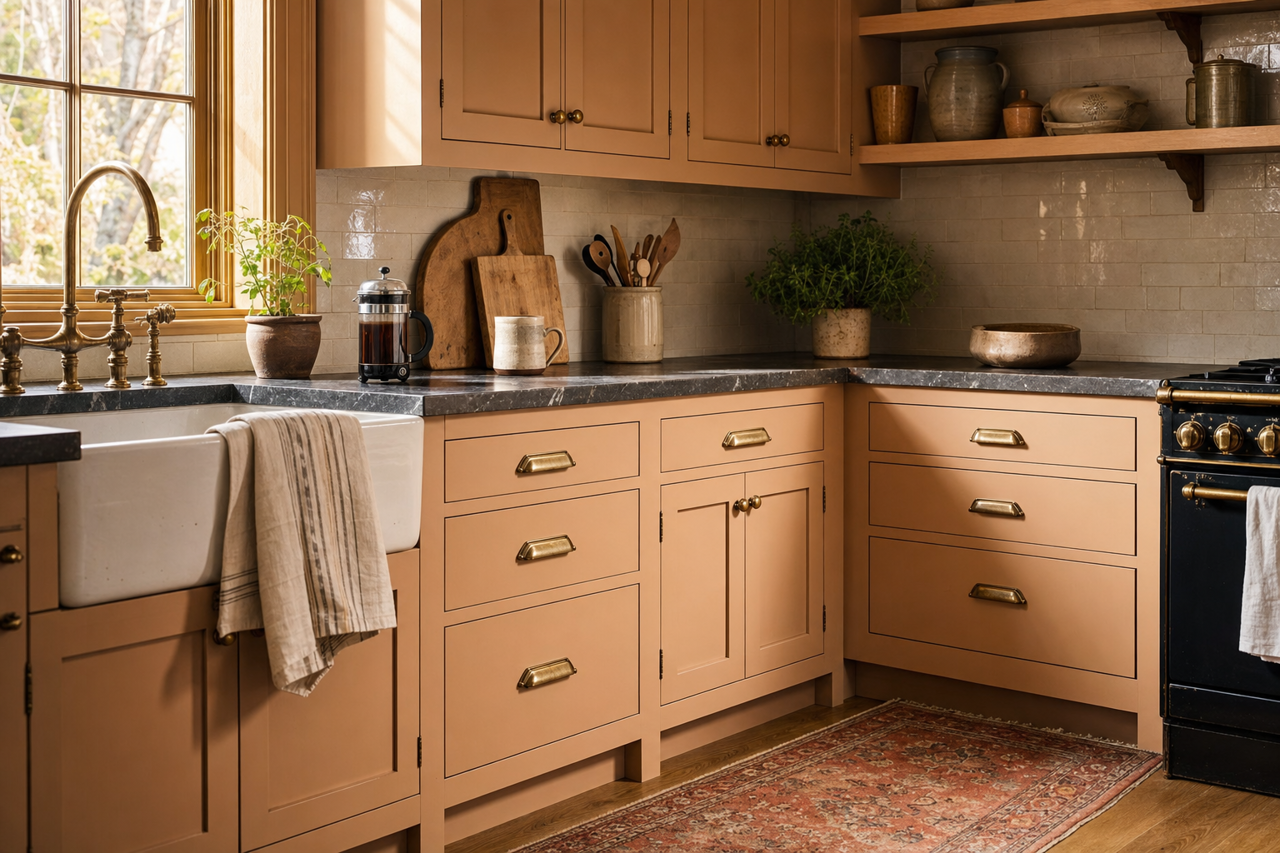 Baja by Benjamin Moore on cabinets