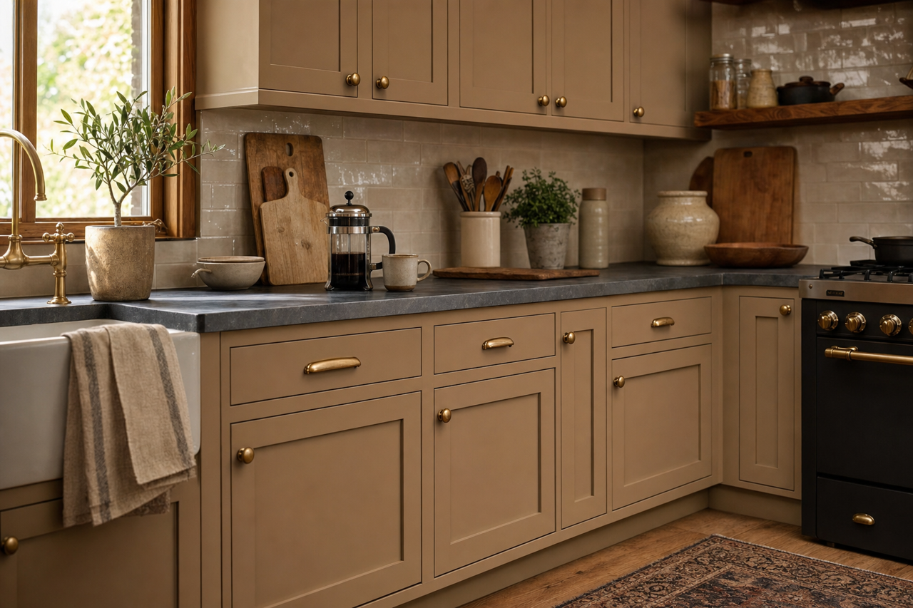 Cabot by Benjamin Moore on cabinets
