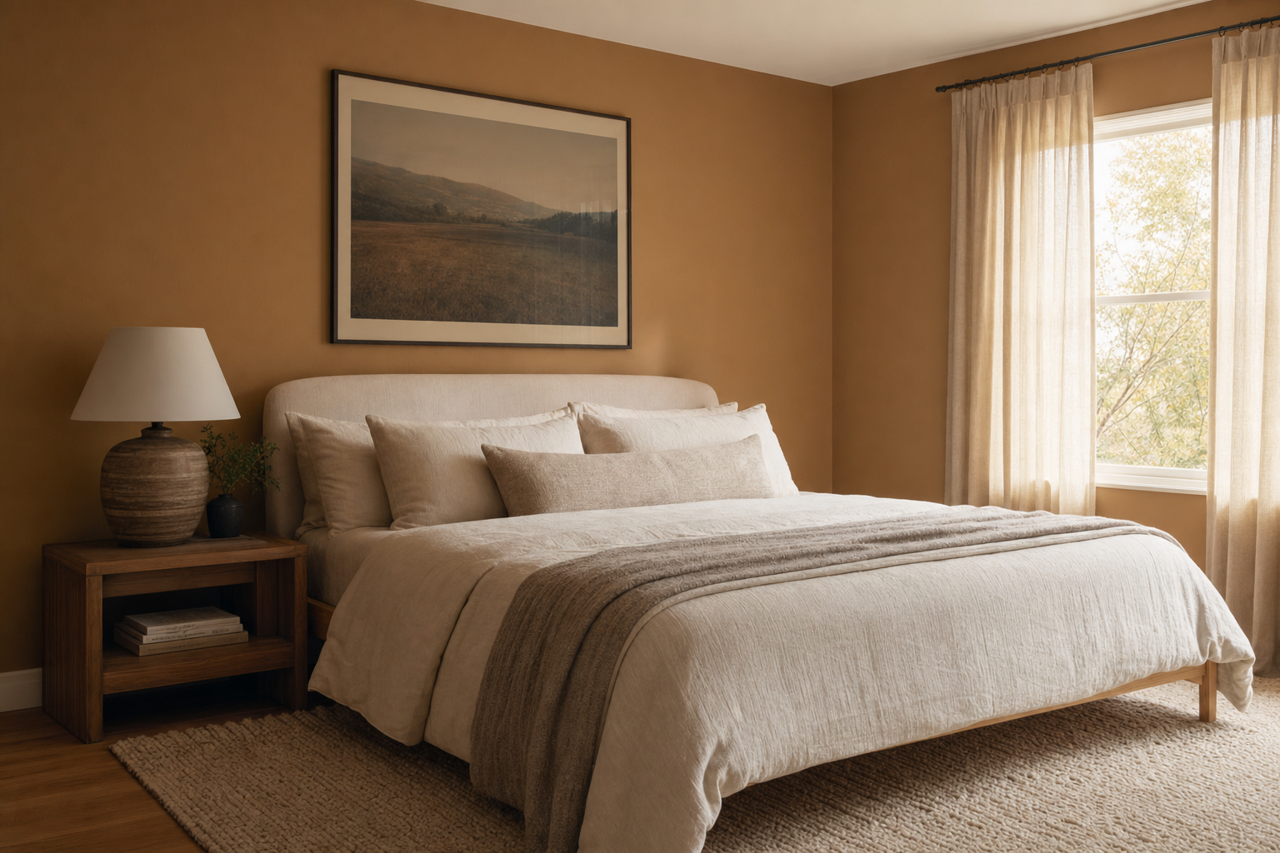 Rustic Taupe by Benjamin Moore on interiors