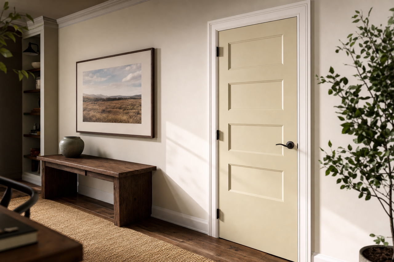 Coastal by Benjamin Moore on interior-doors