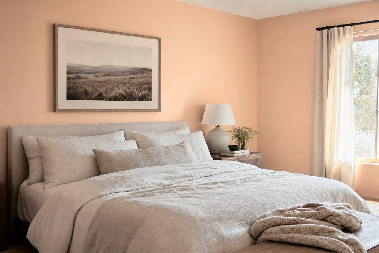 San by Benjamin Moore on interiors