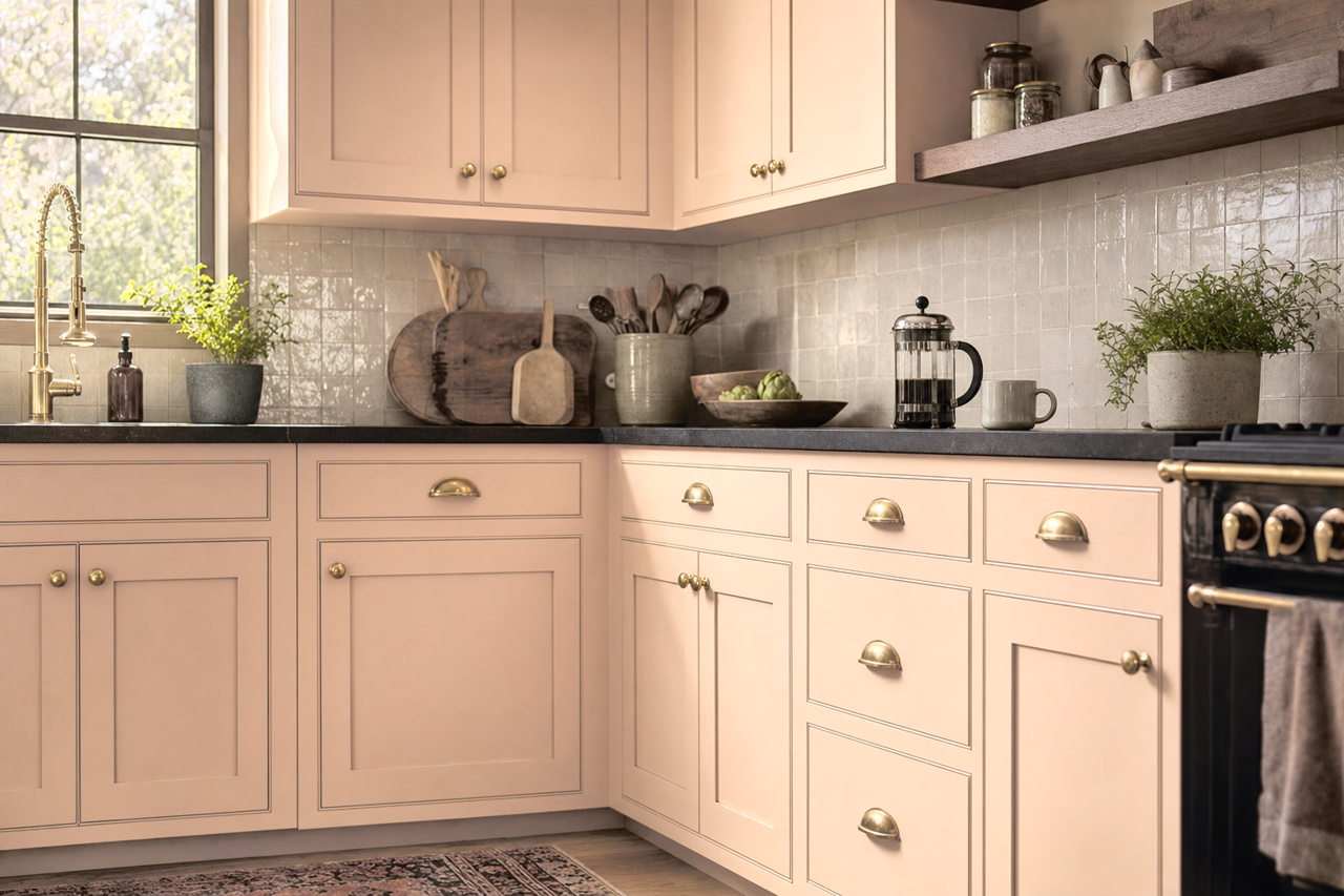 Mochachino by Benjamin Moore on cabinets