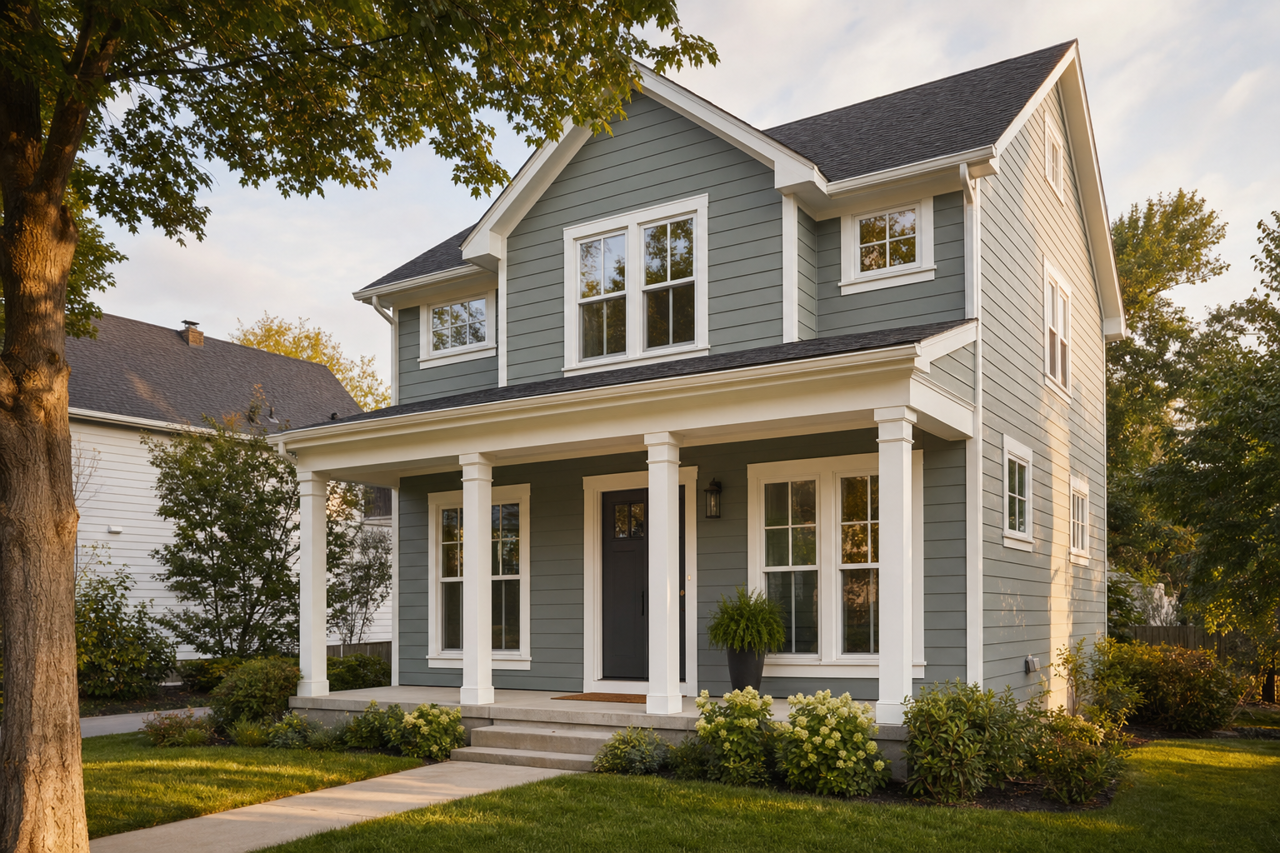 Smoky Mountain by Benjamin Moore on exterior