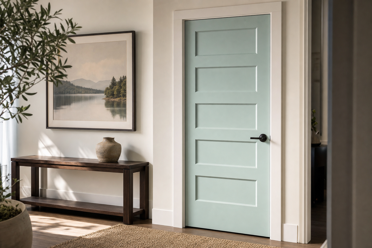 Homestead by Benjamin Moore on interior-doors