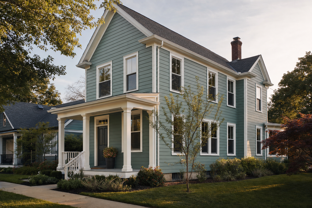 Mountain Laurel by Benjamin Moore on exterior