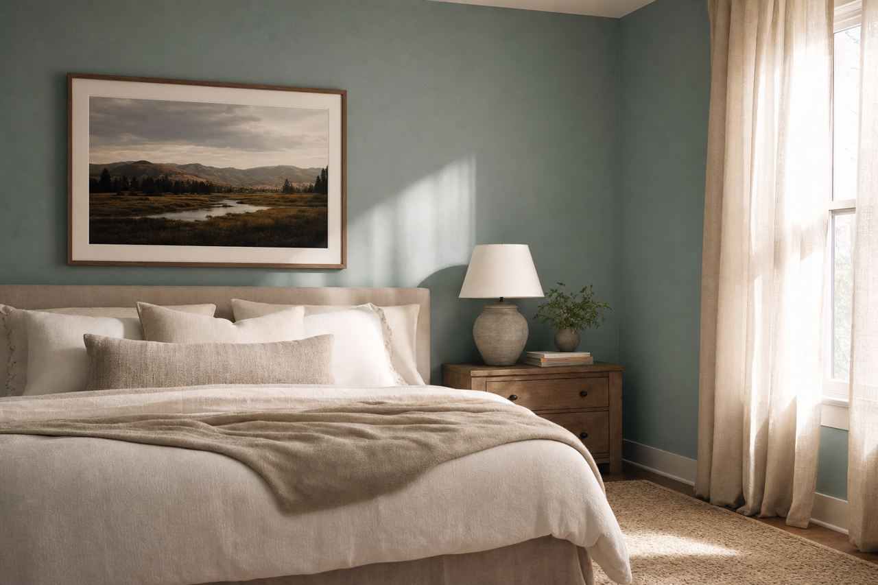 Mountain Laurel by Benjamin Moore on interiors