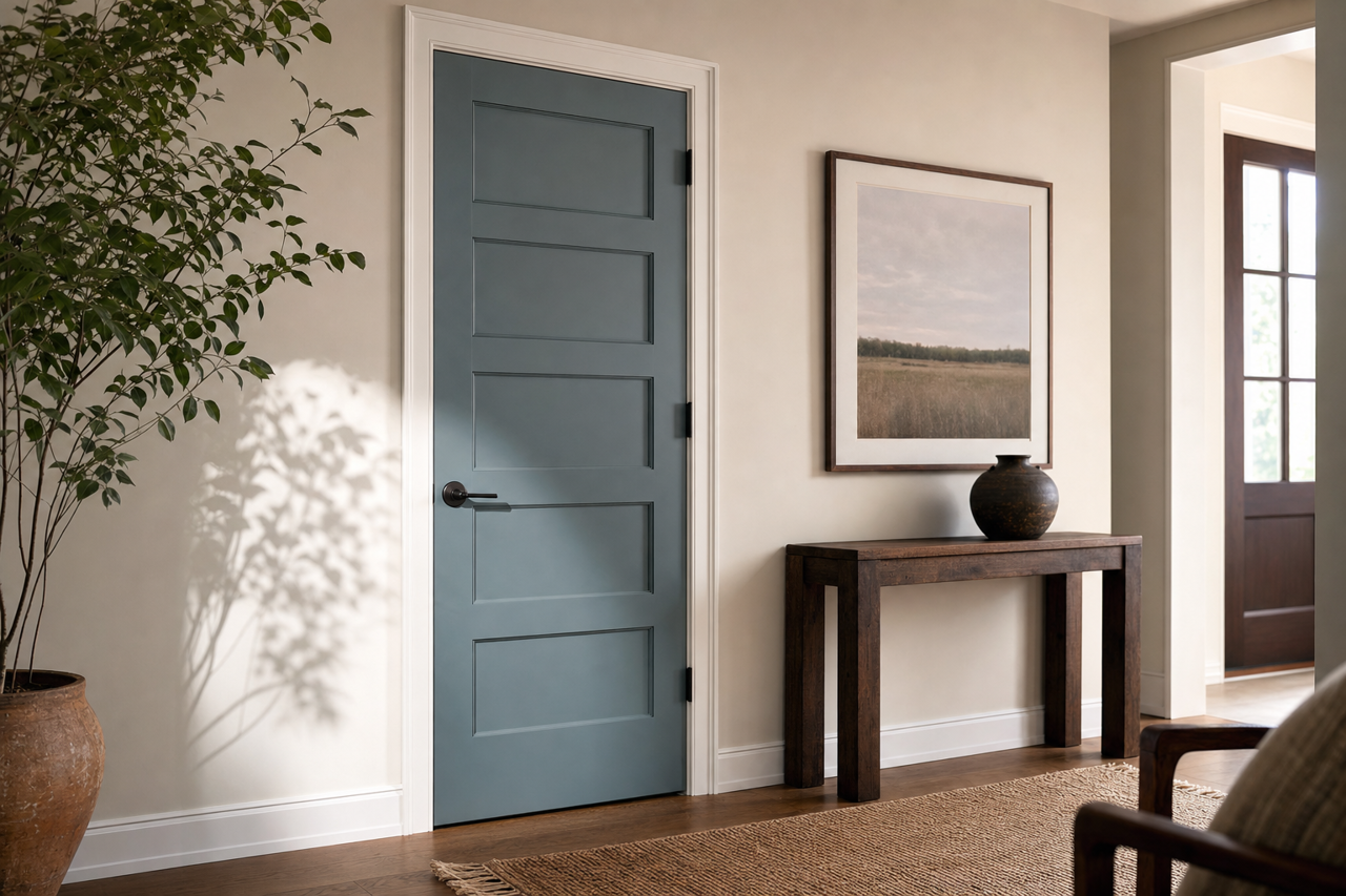 Charlotte Slate by Benjamin Moore on interior-doors