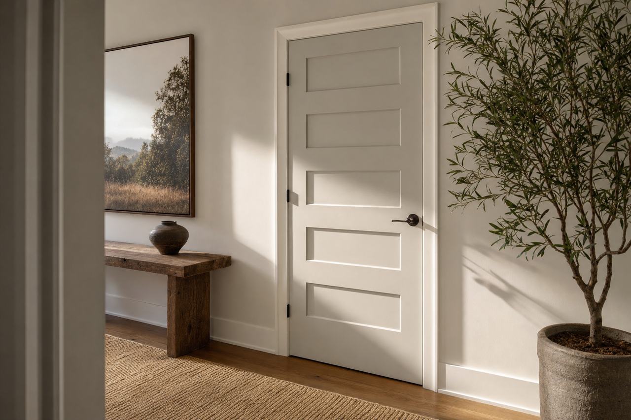 Ozark by Benjamin Moore on interior-doors