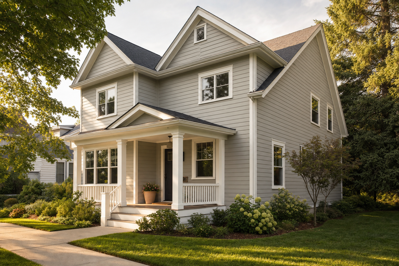 San by Benjamin Moore on exterior