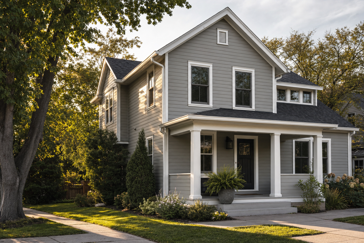 Winter by Benjamin Moore on exterior