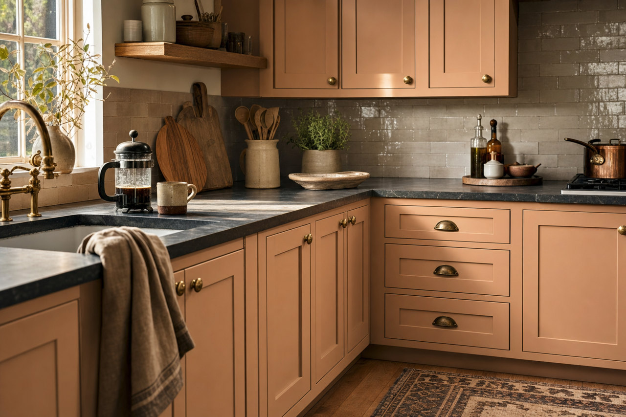 Hot by Benjamin Moore on cabinets
