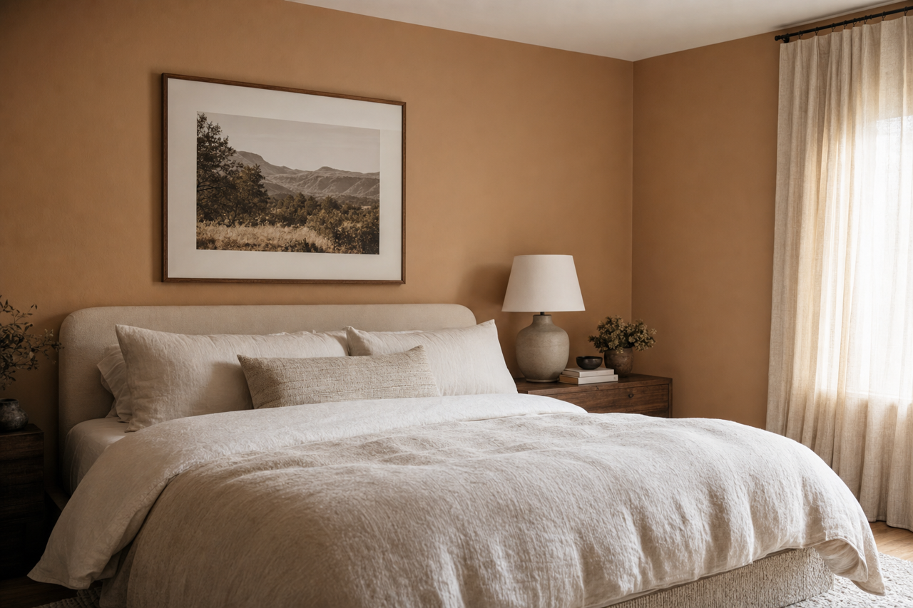 Mesa Verbe Tan by Benjamin Moore on interiors
