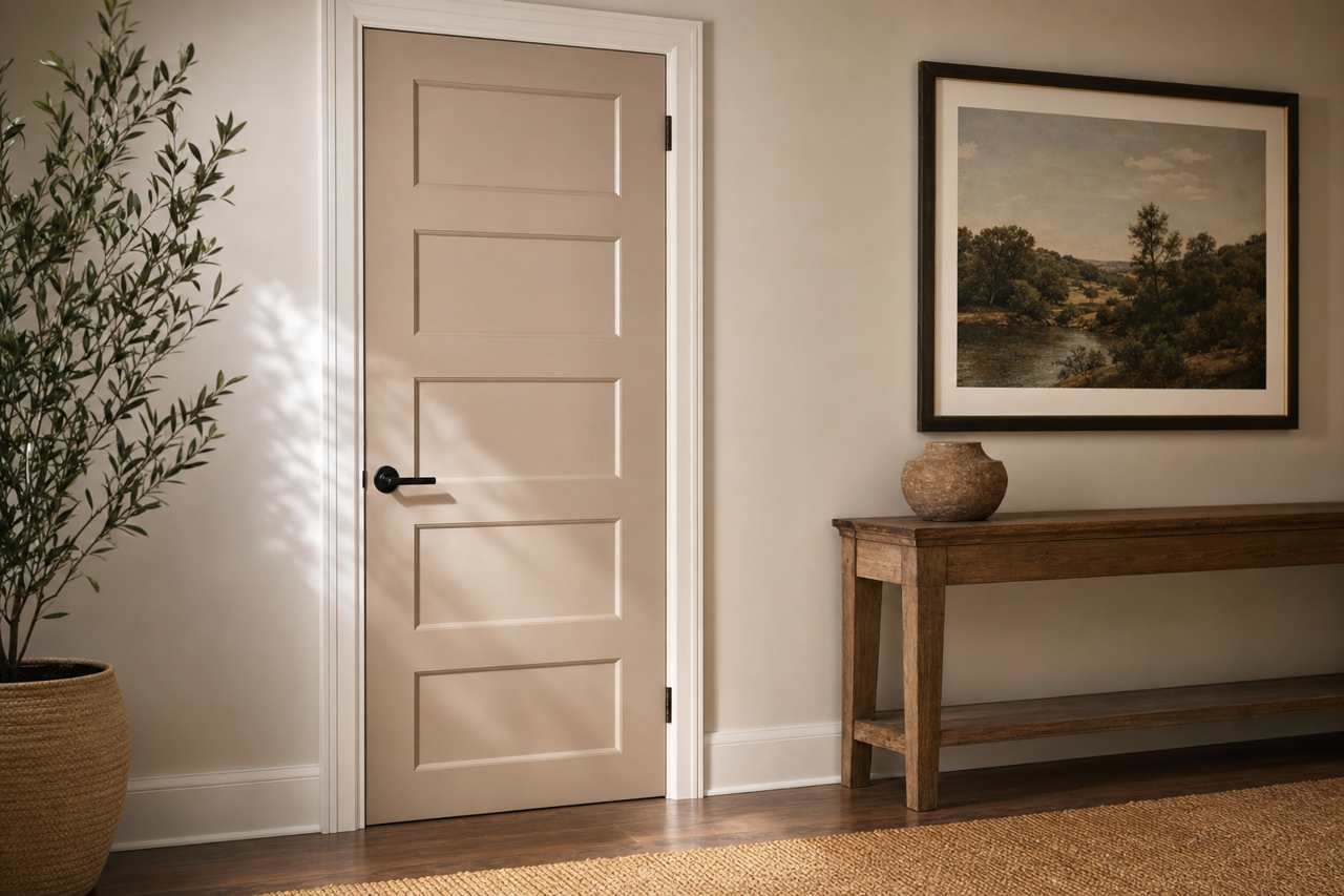 North by Benjamin Moore on interior-doors