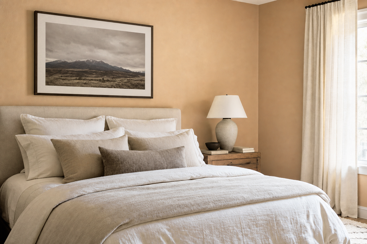 Springfield Tan by Benjamin Moore on interiors