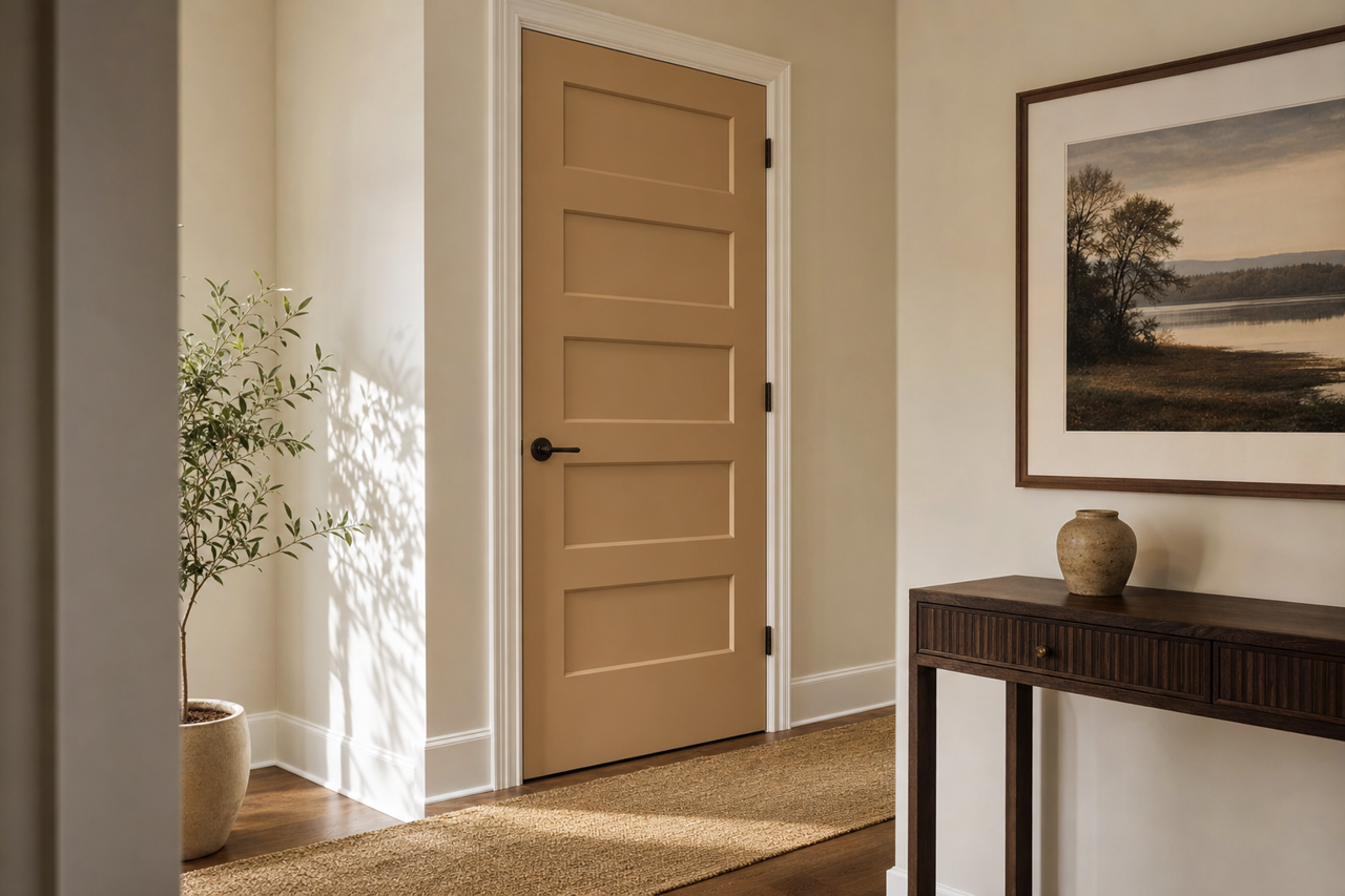 New Chestnut by Benjamin Moore on interior-doors