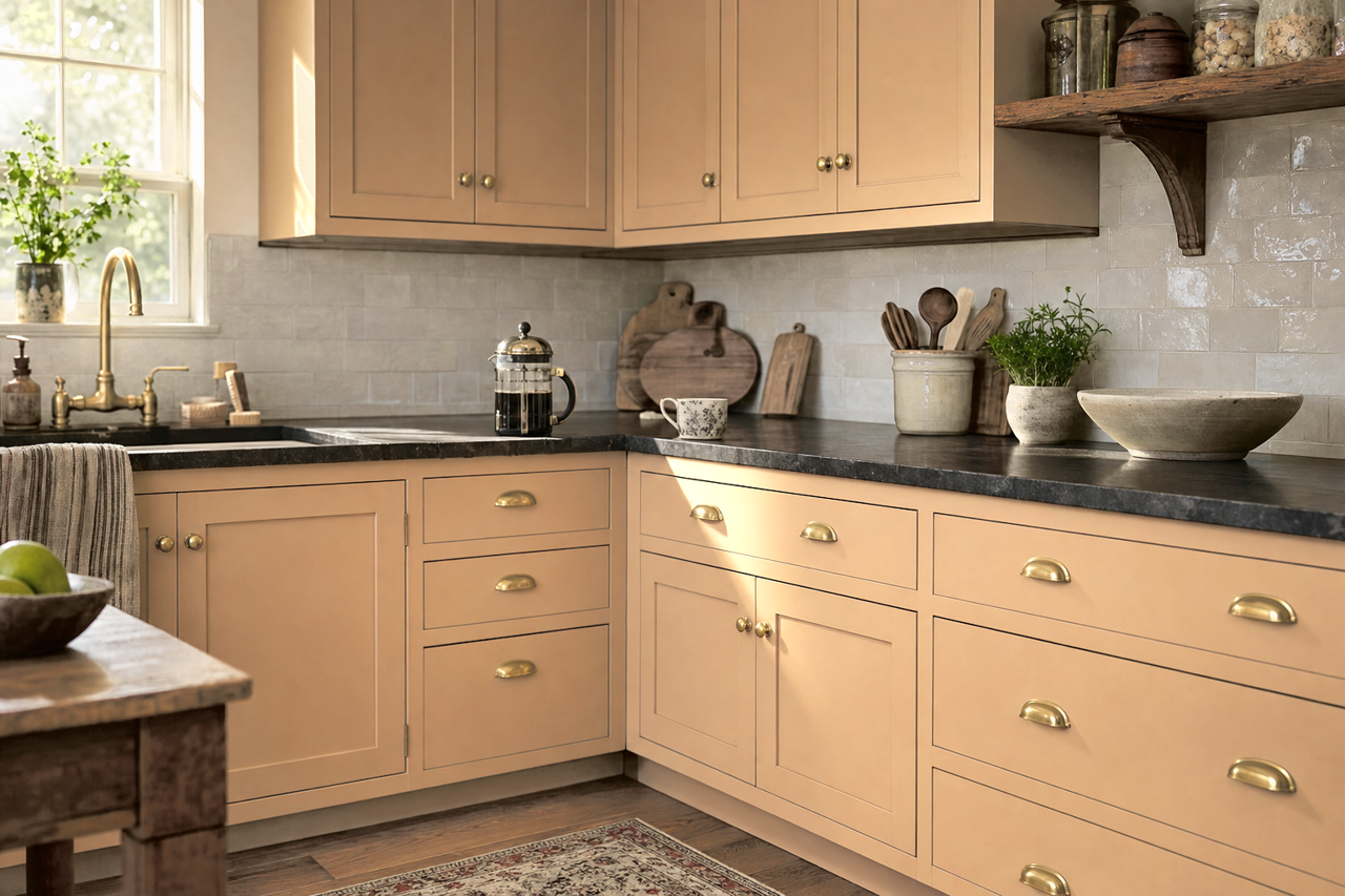 Butte by Benjamin Moore on cabinets