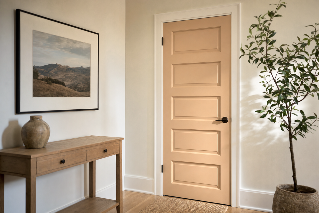 Butte by Benjamin Moore on interior-doors