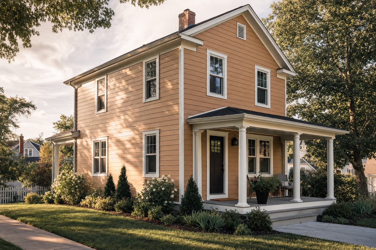Nugget by Benjamin Moore on exterior