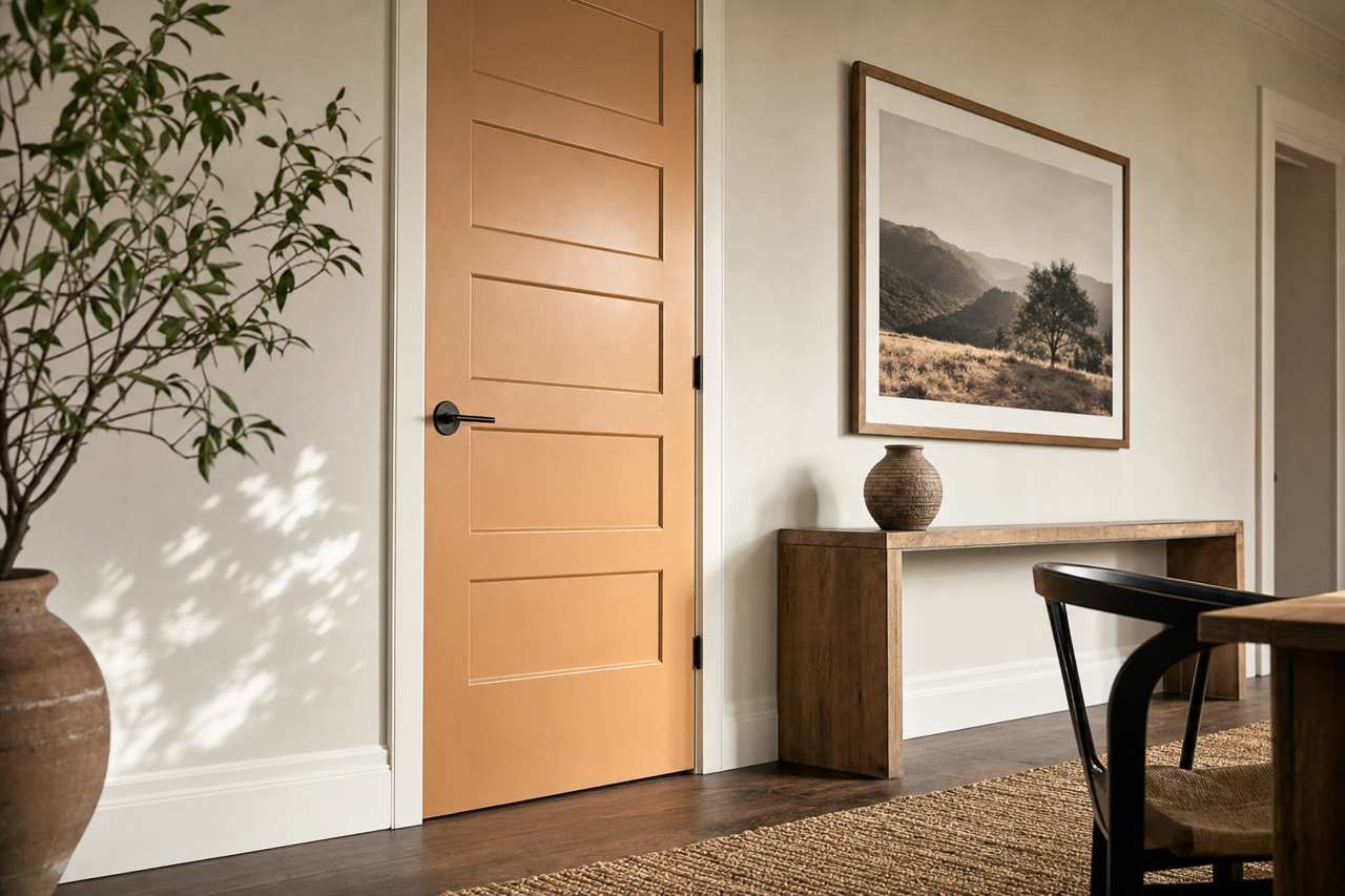 Nugget by Benjamin Moore on interior-doors