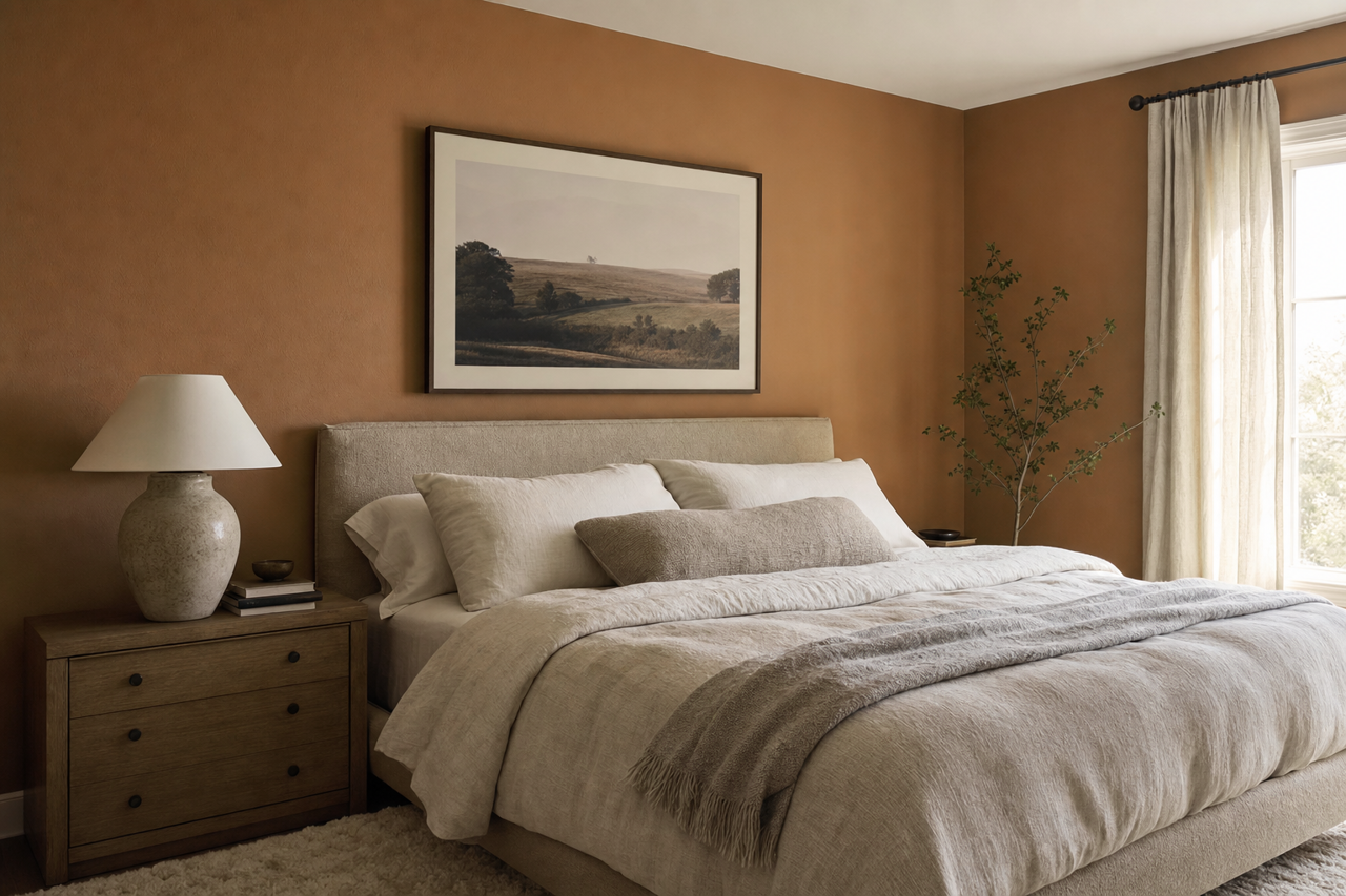 Tamarind by Benjamin Moore on interiors