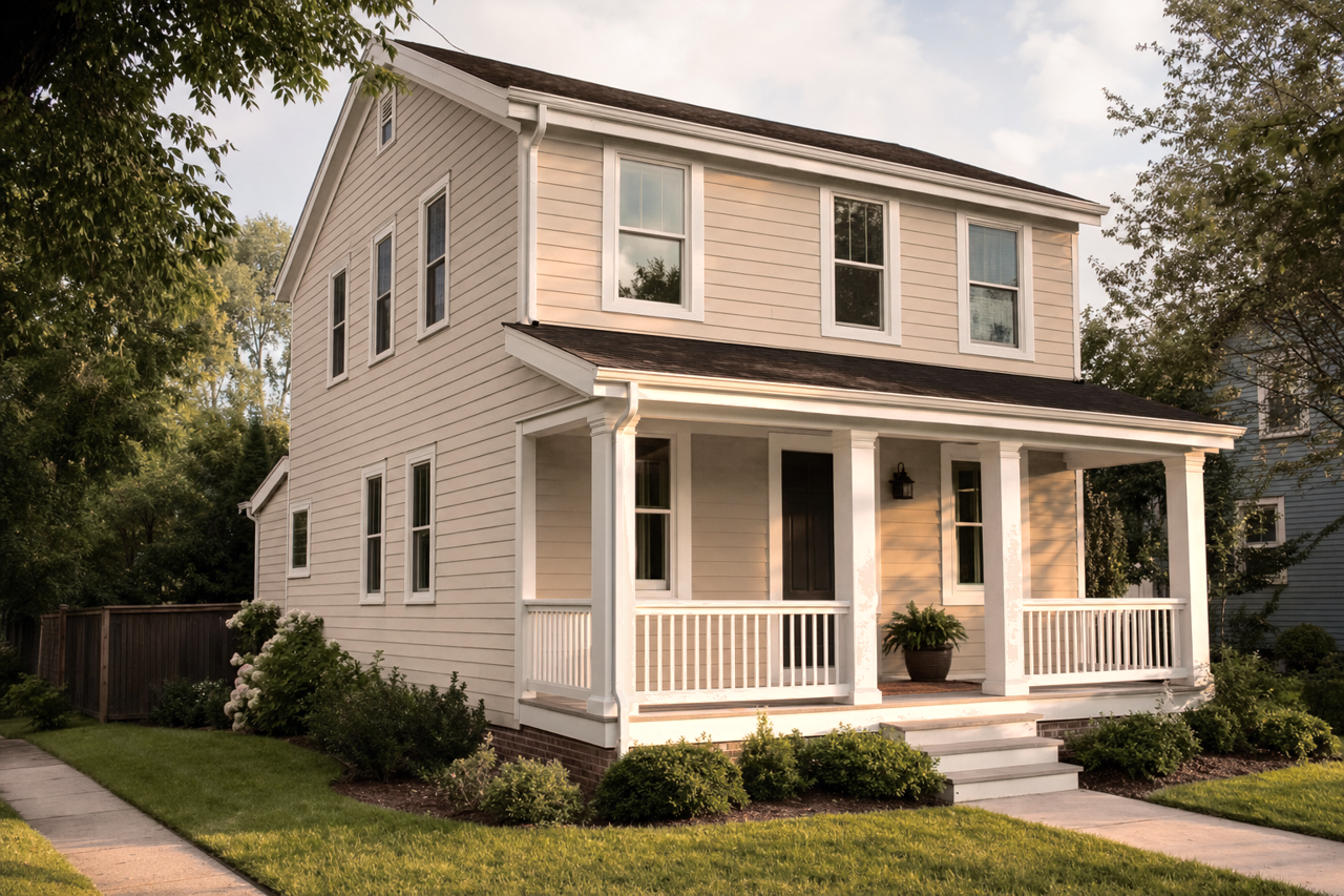 Pensive by Benjamin Moore on exterior