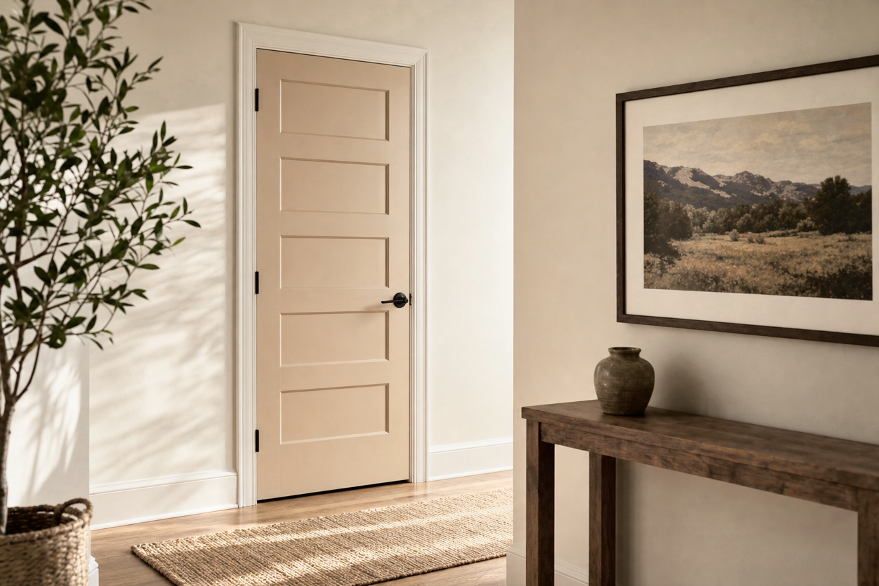 Pensive by Benjamin Moore on interior-doors