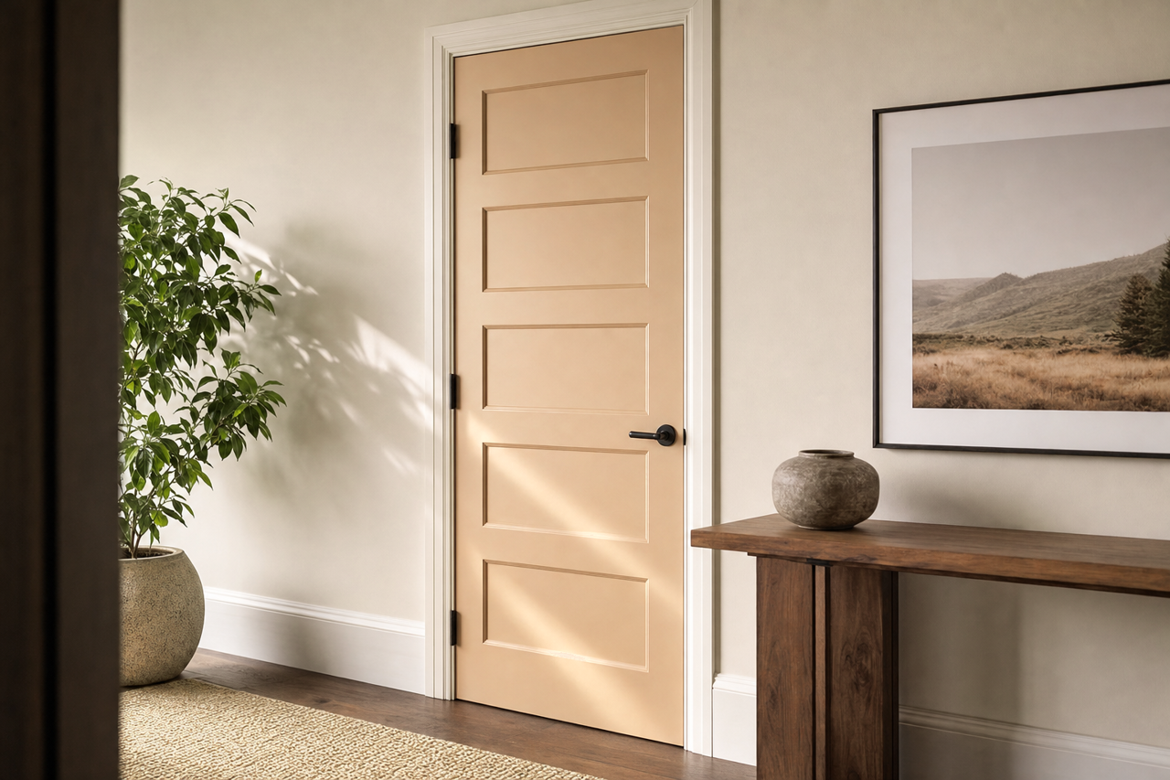 Kangaroo by Benjamin Moore on interior-doors