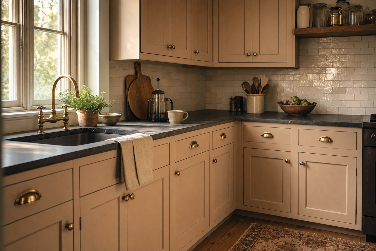 Cotswold by Benjamin Moore on cabinets