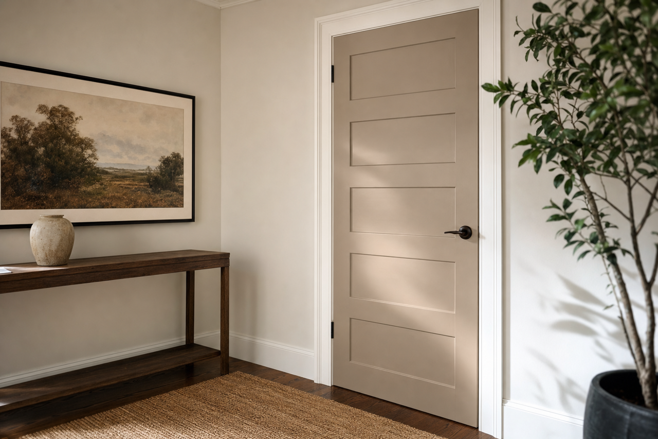 Weimaraner by Benjamin Moore on interior-doors
