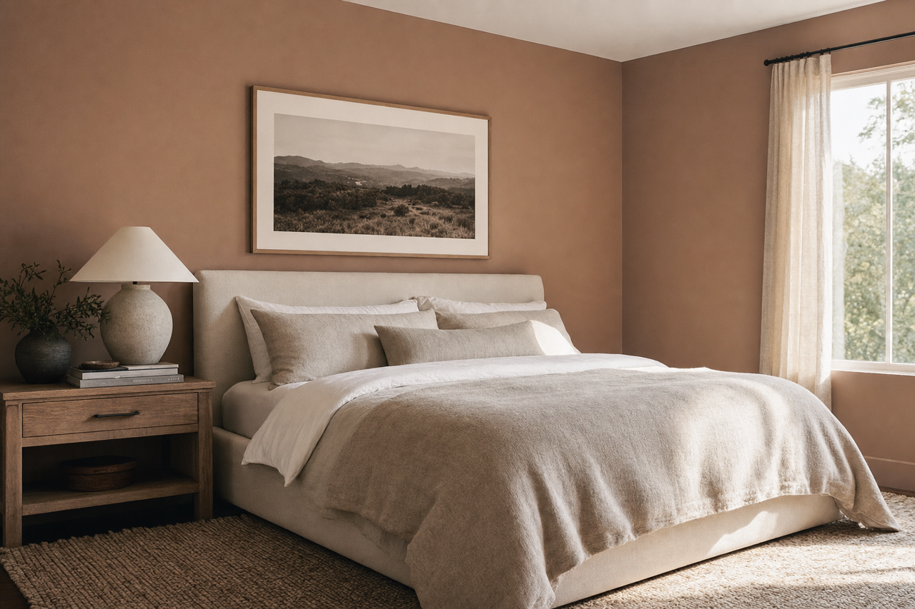 Carob by Benjamin Moore on interiors