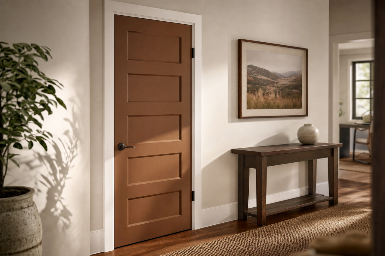 Kona by Benjamin Moore on interior-doors