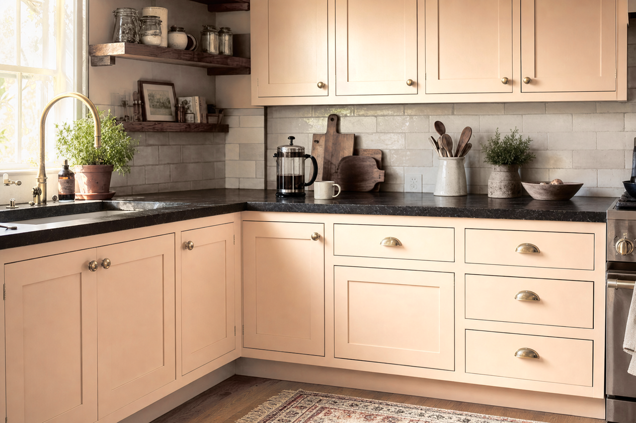 Boudoir by Benjamin Moore on cabinets