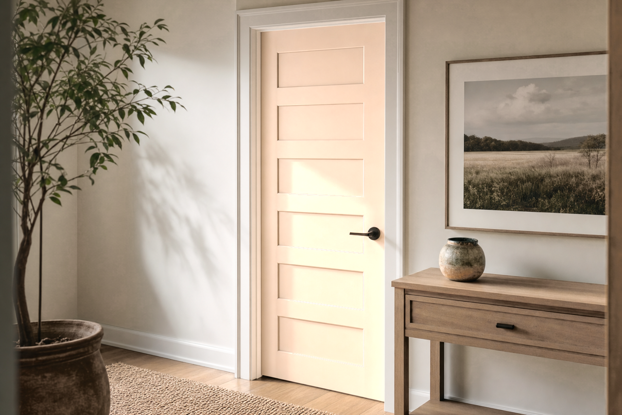 Boudoir by Benjamin Moore on interior-doors