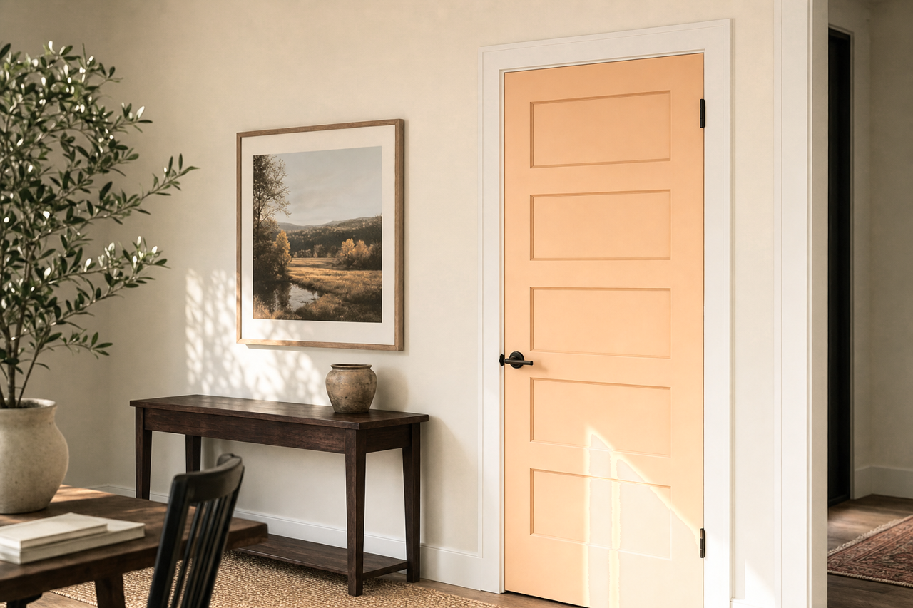 Terra by Benjamin Moore on interior-doors