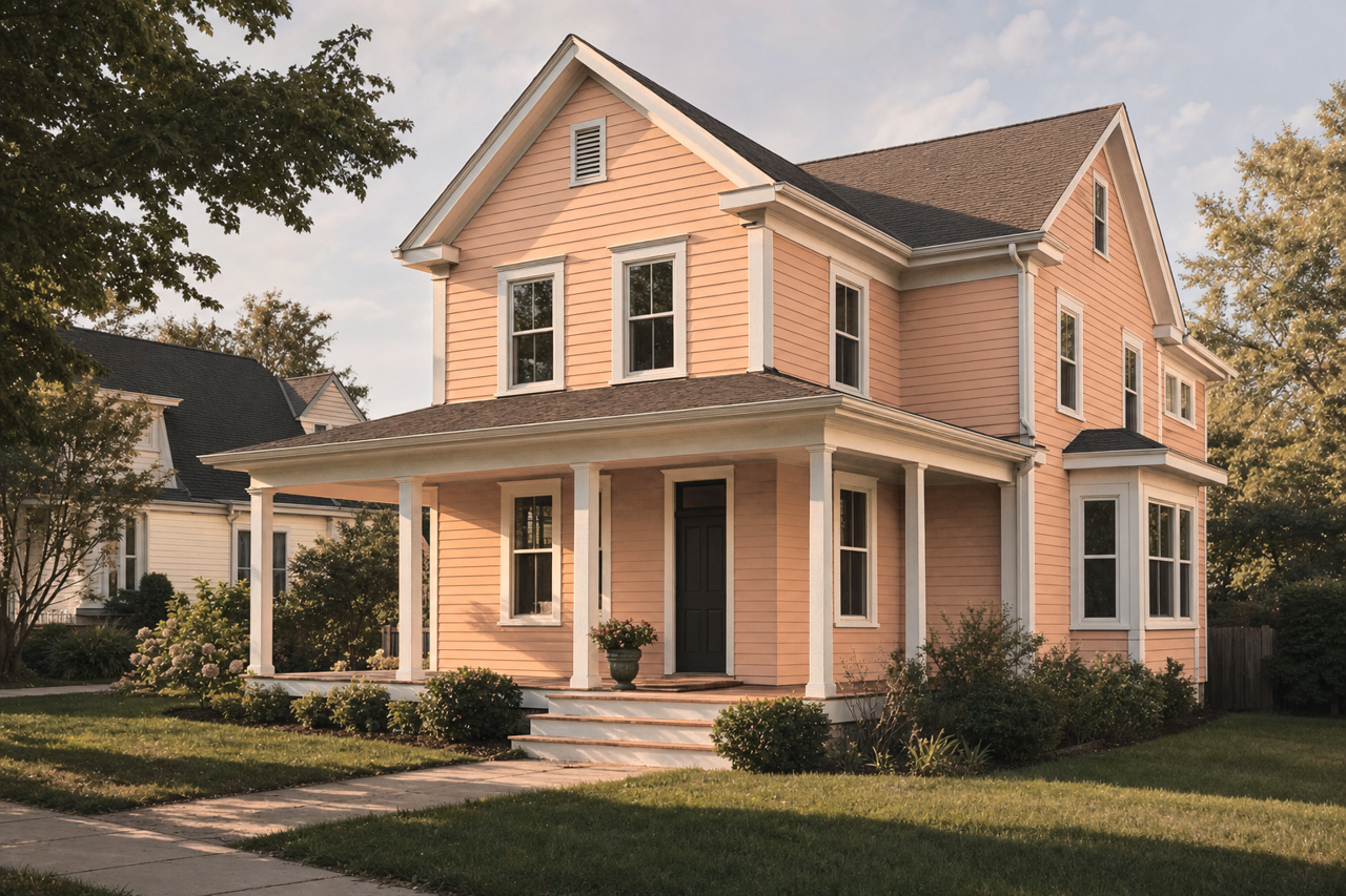 Milk by Benjamin Moore on exterior