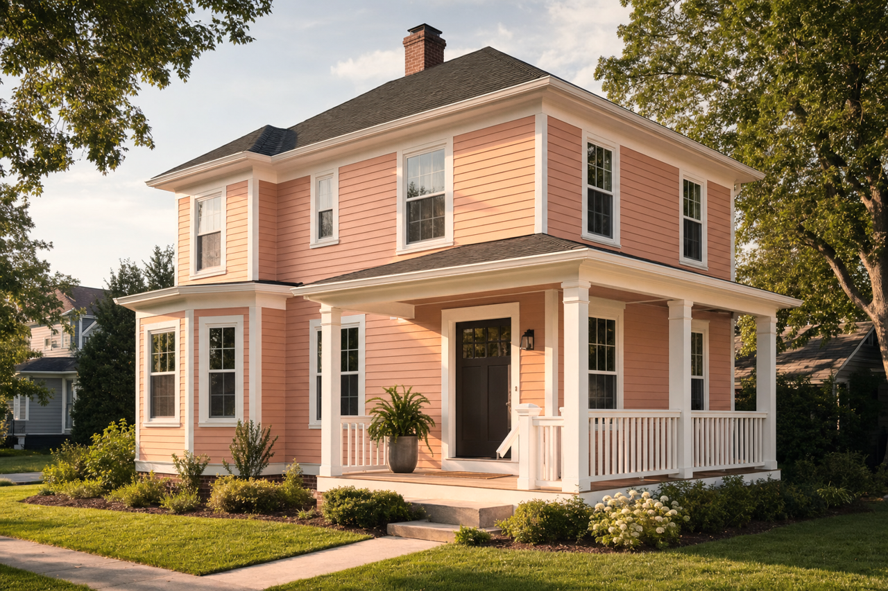 Italianate by Benjamin Moore on exterior