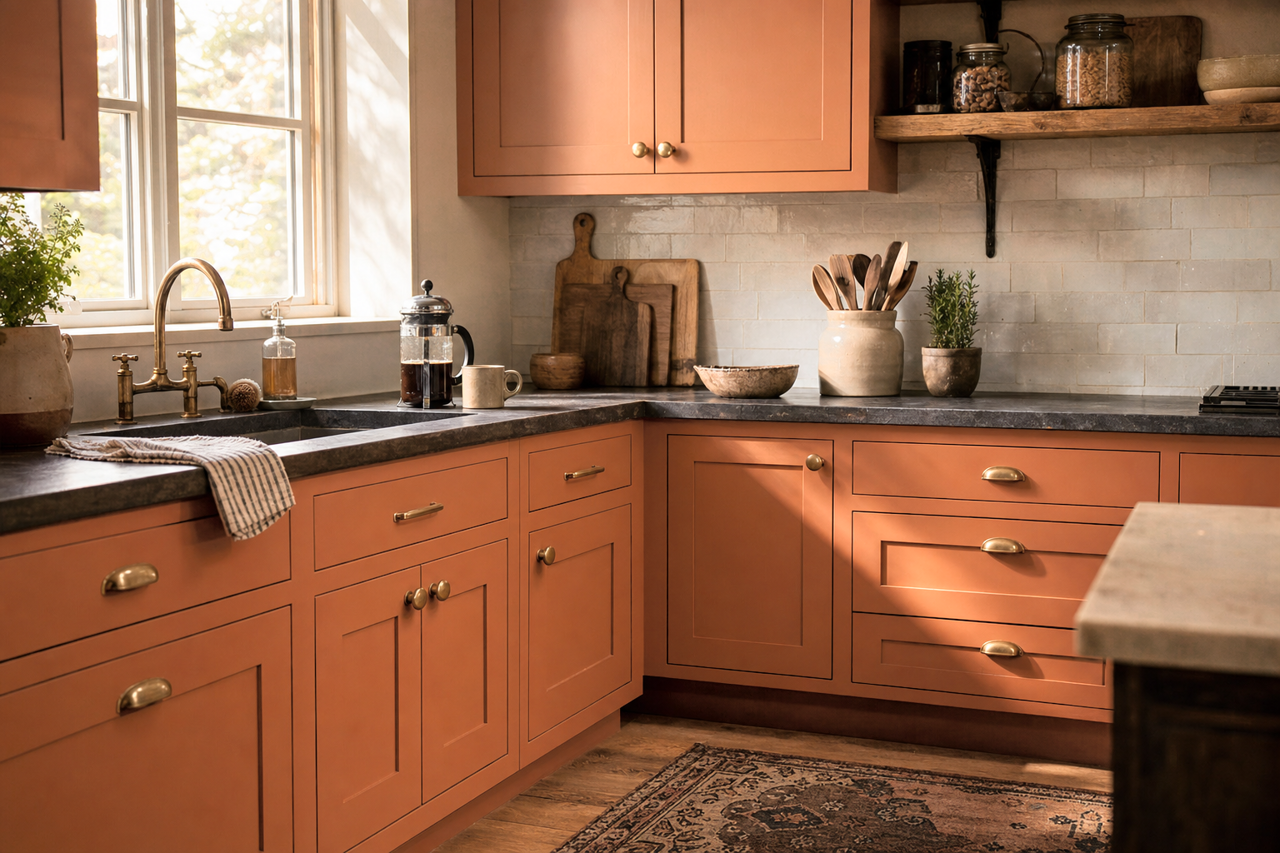 Firenze by Benjamin Moore on cabinets