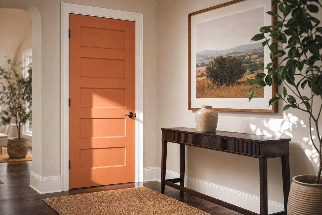 Firenze by Benjamin Moore on interior-doors