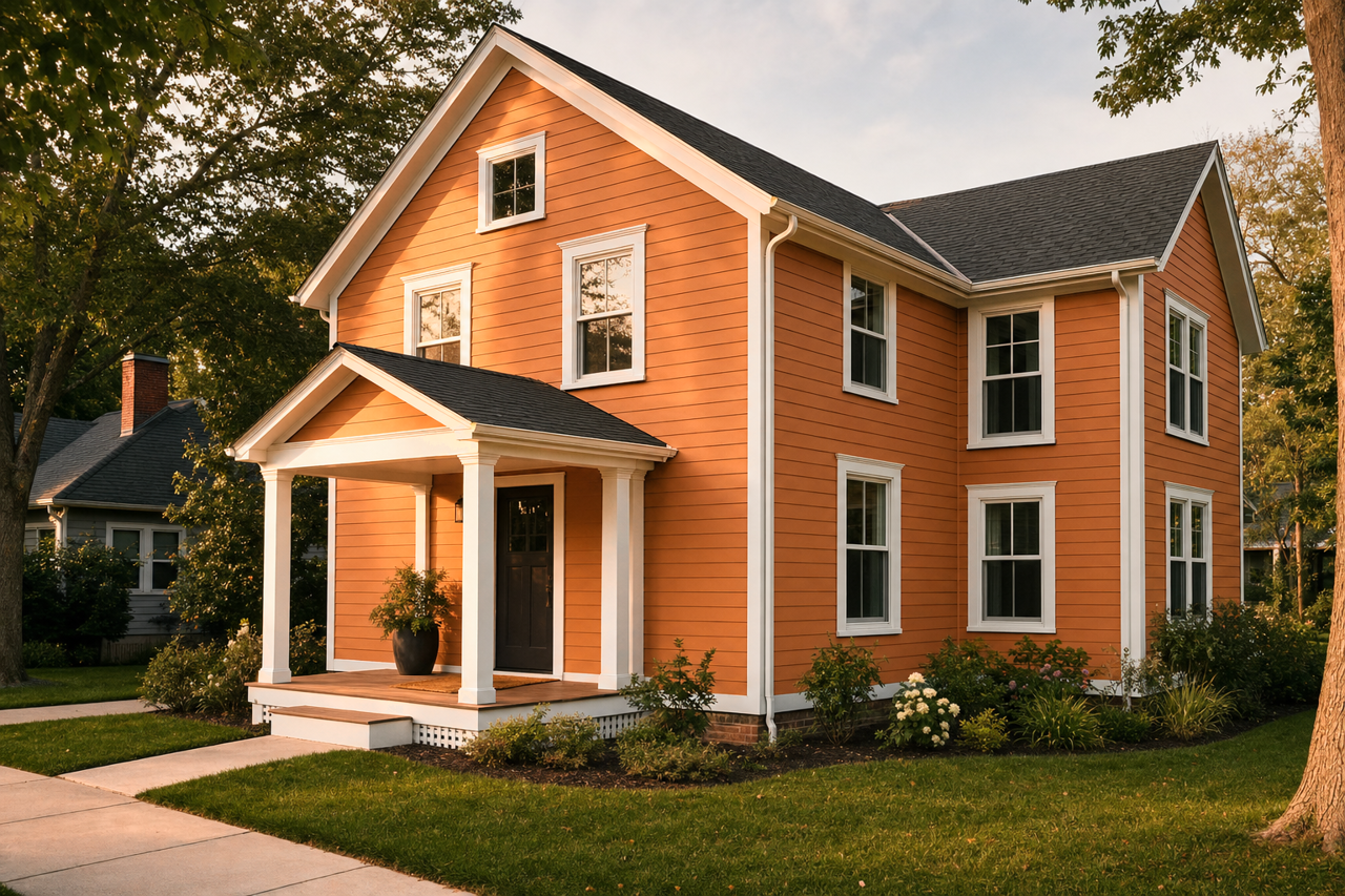 Buttered by Benjamin Moore on exterior